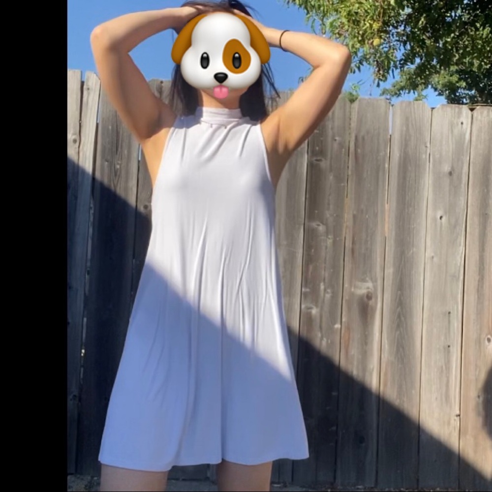 Light Blue Sleeveless Topshop Dress
